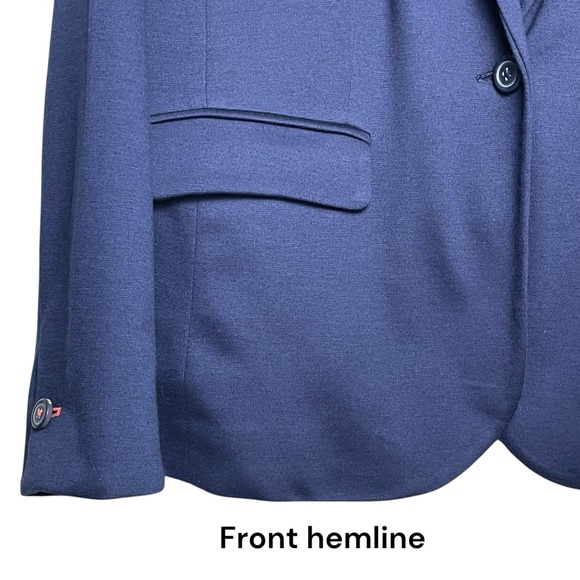 Joules Made In England WMNS Navy Blue 1 Button Business Blazer Jacket Sz US 14 - Picture 5 of 13